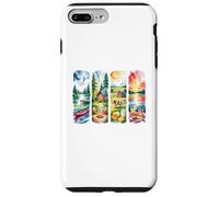 Art de Paysage d'aventure en Plein air Aquarelle Rustique Coque pour iPhone 7 Plus/8 Plus