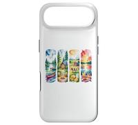 Art de Paysage d'aventure en Plein air Aquarelle Rustique Coque pour iPhone Air