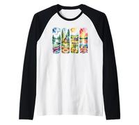 Art de Paysage d'aventure en Plein air Aquarelle Rustique Manche Raglan