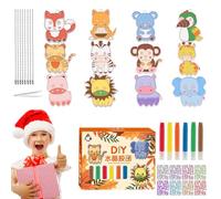 Art de peinture en bricolage | Kit de peinture sur Porte-clés de à la colle Arts et métiers,Ensemble d'artisanat d'art de sur éducatif gratuit, pour cadeaux d'anniversaire et de noël