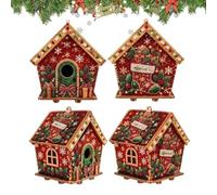 Art de perles de Noël - Décoration de maison en bois fait à la main | Perles : pierres précieuses pour adultes, femmes, hommes, maison, entrée, couloir, porte, arbre mural