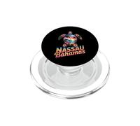 Art de Plage avec Tortue de mer Tropicale des Bahamas à Nassau PopSockets PopGrip pour MagSafe