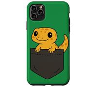 Art de poche amusant avec un gecko, un amoureux des reptiles, un joli lézard Coque pour iPhone 11 Pro Max