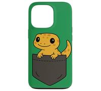 Art de poche amusant avec un gecko, un amoureux des reptiles, un joli lézard Coque pour iPhone 13 Pro