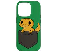 Art de poche amusant avec un gecko, un amoureux des reptiles, un joli lézard Coque pour iPhone 14 Pro