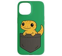 Art de poche amusant avec un gecko, un amoureux des reptiles, un joli lézard Coque pour iPhone 15
