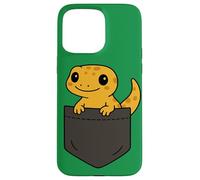 Art de poche amusant avec un gecko, un amoureux des reptiles, un joli lézard Coque pour iPhone 15 Pro Max