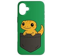 Art de poche amusant avec un gecko, un amoureux des reptiles, un joli lézard Coque pour iPhone 16 Plus