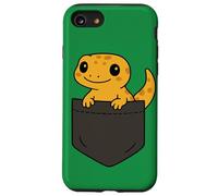 Art de poche amusant avec un gecko, un amoureux des reptiles, un joli lézard Coque pour iPhone SE (2020) / 7 / 8