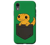 Art de poche amusant avec un gecko, un amoureux des reptiles, un joli lézard Coque pour iPhone XR