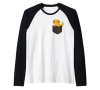 Art de poche amusant avec un gecko, un amoureux des reptiles, un joli lézard Manche Raglan