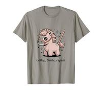 Art de Poney Kawaii Mignon Gallop Smile Repeat T-Shirt