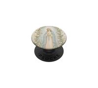 Art de prière catholique de la Vierge Marie Florale avec Une grâce paisible PopSockets PopGrip Adhésif