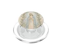 Art de prière catholique de la Vierge Marie Florale avec Une grâce paisible PopSockets PopGrip pour MagSafe
