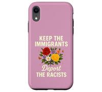 Art de Protestation Floral Floral de Fleurs Sauvages pour empêcher Les Immigrants d'expulser Les racistes Coque pour iPhone XR