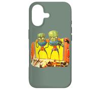 Art de Science-Fiction Classique Aliens Attack Theater Coque pour iPhone 17