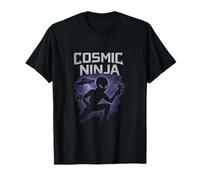 Art de Science-Fiction Cosmic Ninja Alien UFO Galaxy T-Shirt