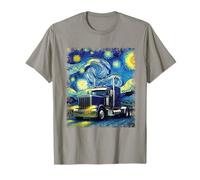 Art de Semi-Camion Nuit étoilée | Big Rig Trucker Driver T-Shirt