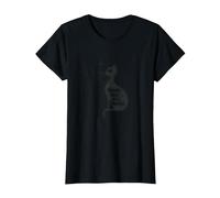 Art de Silhouette de Chat « Whisker Away from Perfect » T-Shirt, Femme, Noir, XXL