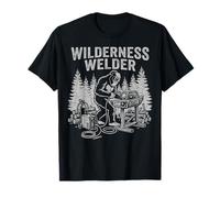 Art de soudage rétro Bigfoot Sasquatch Forest Wilderness Welder T-Shirt