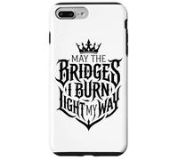 Art de Tatouage Vieilli May The Bridges I Burn Light My Way Coque pour iPhone 7 Plus/8 Plus