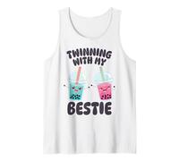 Art de thé boba mignon pour enfants, garçons et filles, amateurs de nourriture kawaii Débardeur