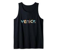 Art de Venise Italie Word Art - Pont du Rialto Souvenir italien Débardeur