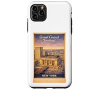 Art de Voyage aérien rétro New York City Grand Central Terminal Coque pour iPhone 11 Pro Max