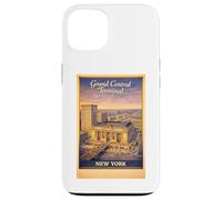 Art de Voyage aérien rétro New York City Grand Central Terminal Coque pour iPhone 13