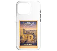 Art de Voyage aérien rétro New York City Grand Central Terminal Coque pour iPhone 16 Pro
