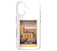 Art de Voyage aérien rétro New York City Grand Central Terminal Coque pour iPhone 17