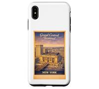 Art de Voyage aérien rétro New York City Grand Central Terminal Coque pour iPhone XS Max