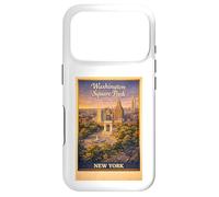 Art de Voyage aérien rétro New York City Washington Square Park Coque pour iPhone 17 Pro