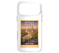 Art de Voyage aérien rétro New York City Washington Square Park Coque pour iPhone 17 Pro Max