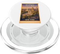 Art de Voyage aérien rétro New York City Washington Square Park PopSockets PopGrip pour MagSafe