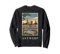 Art de Voyage Anvers Belgique Riverfront Skyline Sweatshirt