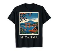 Art de Voyage rétro Miyajima Japan Torii Gate T-Shirt