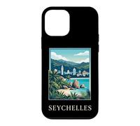 Art de Voyage sur la Plage des îles Tropicales des Seychelles Coque pour iPhone 12 Mini