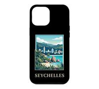 Art de Voyage sur la Plage des îles Tropicales des Seychelles Coque pour iPhone 12 Pro Max