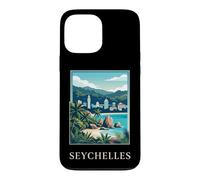 Art de Voyage sur la Plage des îles Tropicales des Seychelles Coque pour iPhone 13 Pro Max