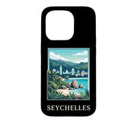 Art de Voyage sur la Plage des îles Tropicales des Seychelles Coque pour iPhone 15 Pro