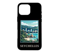 Art de Voyage sur la Plage des îles Tropicales des Seychelles Coque pour iPhone 16 Pro Max