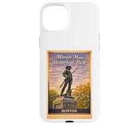 Art de Voyage sur la révolution aérienne du Parc Historique de Boston Minute Coque pour iPhone 15 Plus
