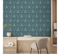 Elegance Bellflower Fond D'écran pour Salon, Boutique, TV, Chambre, Couloir, Décoration - Moderne Design Graphique Decoratif Papier Peint avec superbes pétales et feuilles