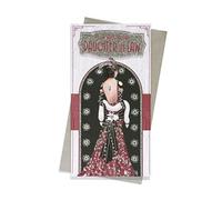 Art Deco Carte d'anniversaire fine pailletée pour femme