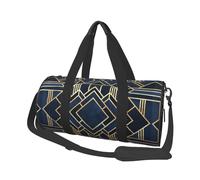Art Déco Fantaisie Bleu, Sac de Voyage de Grande capacité, Sac à Main Rond, Sac de Voyage de Sport, fourre-Tout, Sac de Fitness