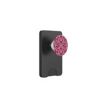 Art Deco Geometric Pattern Pink Magenta Maroon Style PopSockets PopWallet pour MagSafe