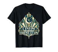Art Déco Infini Lune Étoiles T-Shirt