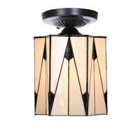Art Deco Trade - Plafonnier Tiffany noir avec French Art Deco