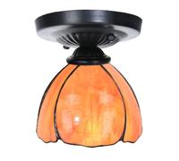 Art Deco Trade - Plafonnier Tiffany noir avec Tulipa